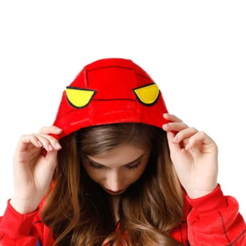 Swing into bedtime fun with this cozy Spiderman Flannel Jumpsuit! Perfect for little heroes, it’s a hooded pajama that doubles as a cosplay costume—ideal for sleep, play, or saving the day