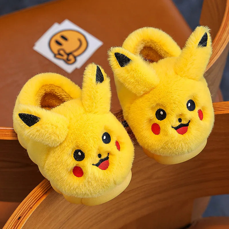 Keep tiny toes toasty with these Pikachu Plush Slippers! Designed for autumn and winter, they’re soft, non-slip, and irresistibly cute—perfect for indoor play, cozy lounging, or holiday gifting