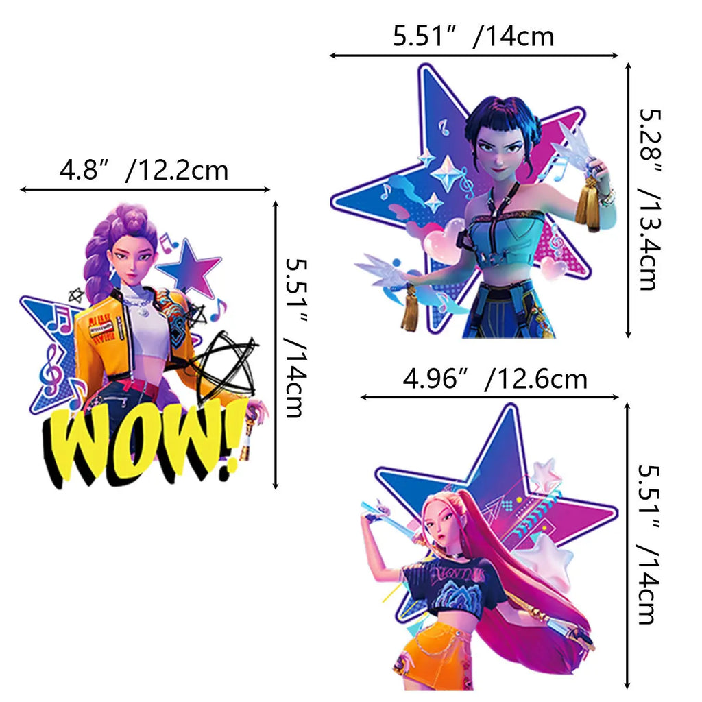 Power up your celebration with this KPop Demon Hunters Birthday Party Set! Featuring adorable Rumi, Mira, and Zoey designs, this themed kit brings action-packed fun to any party